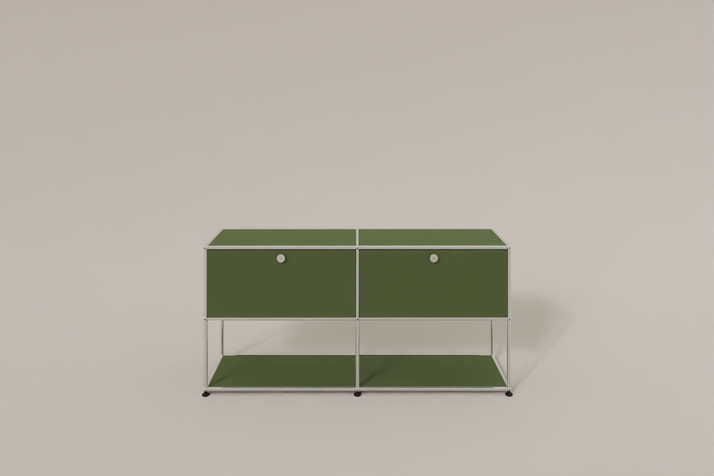 USM Haller Sideboard, 2 Klapptüren, untere Ebene offen Produktbild