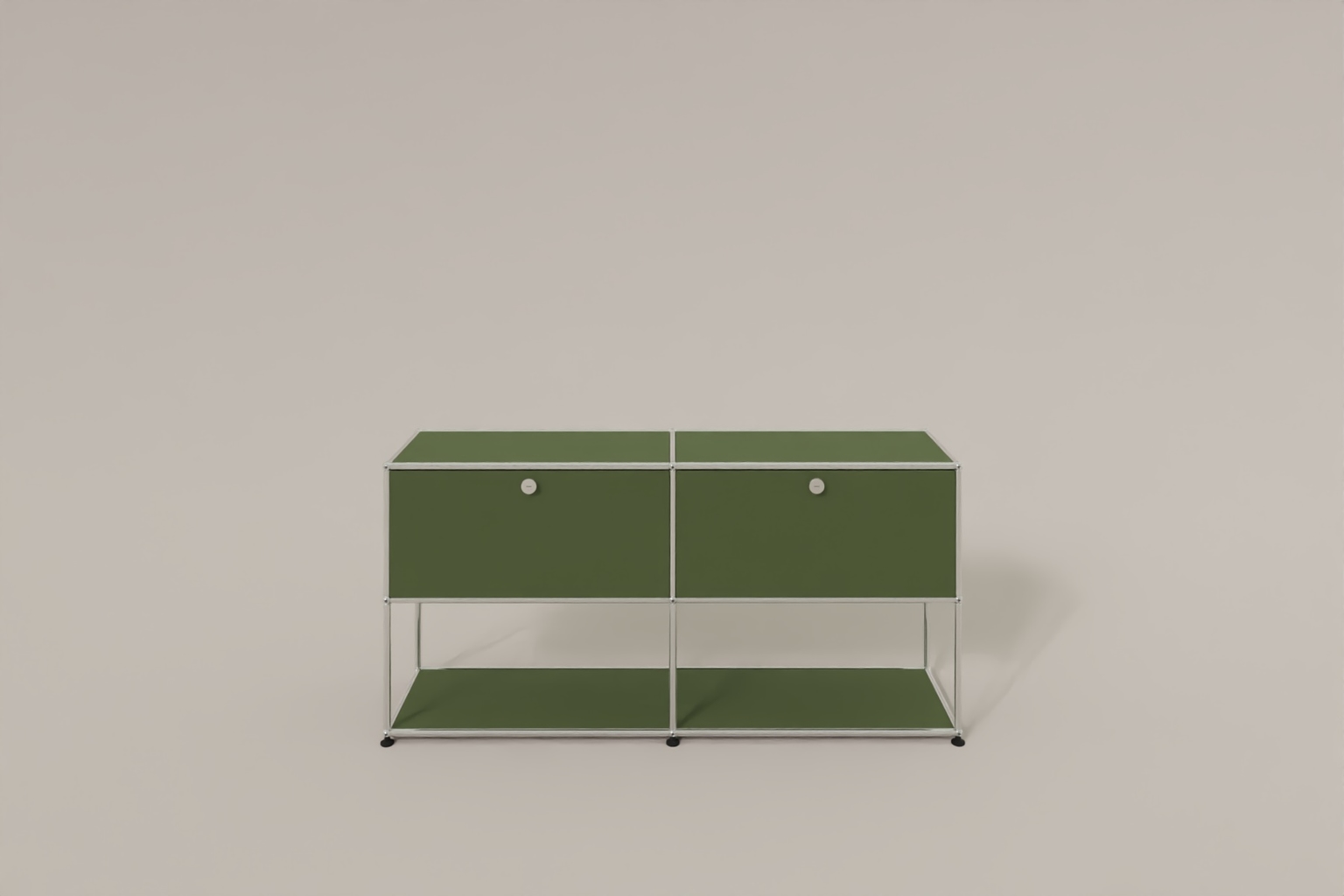USM Haller Sideboard, 2 Klapptüren, untere Ebene offen Produktbild