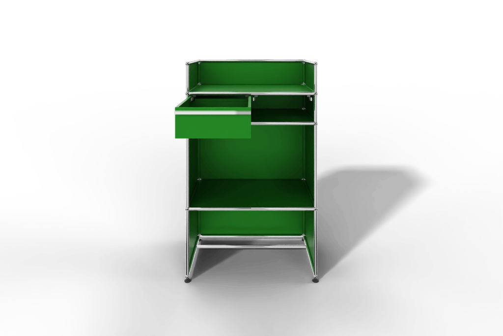 USM Haller Steharbeitsplatz mit Schubkasten A6 und Stifteinlage Produktbild