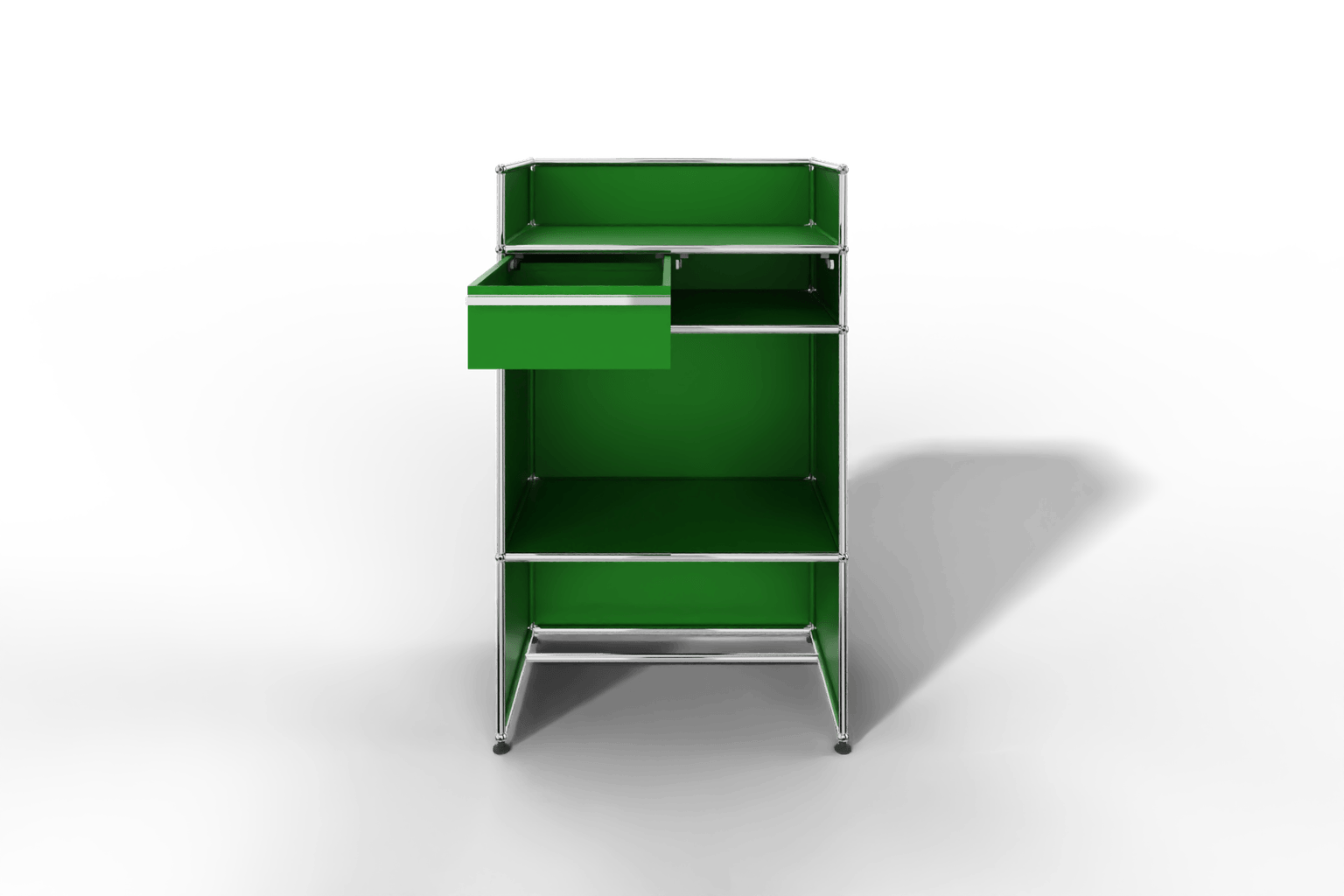 USM Haller Steharbeitsplatz mit Schubkasten A6 und Stifteinlage Produktbild