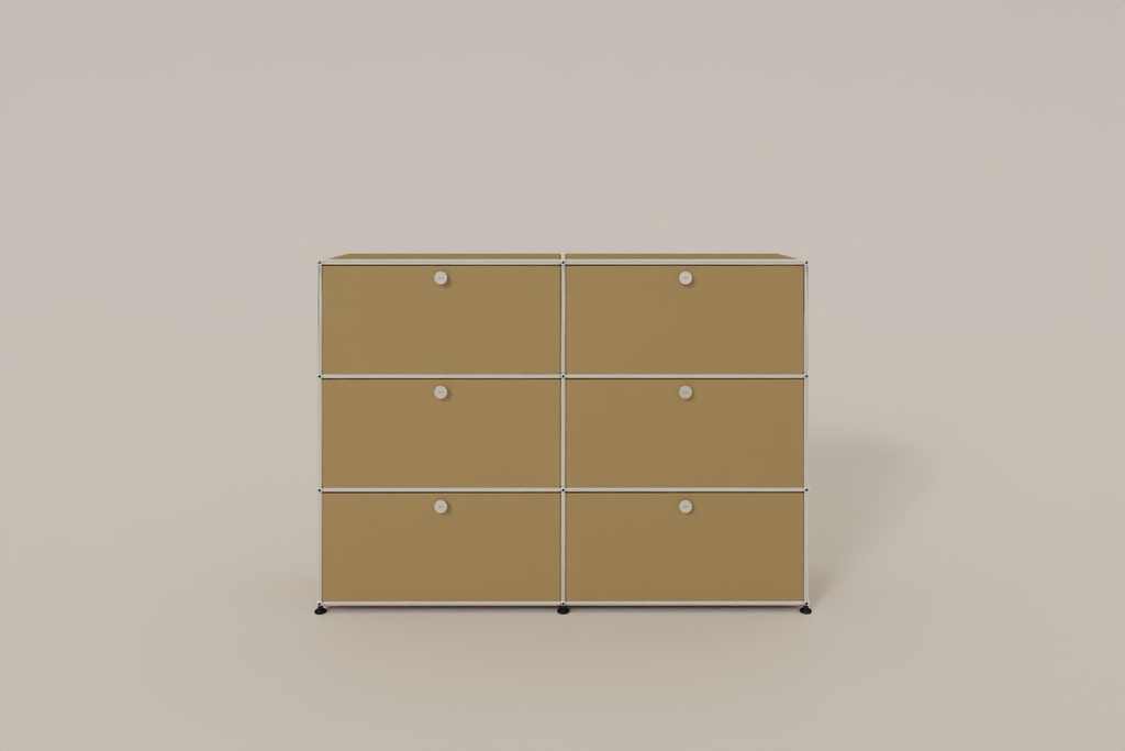 USM Haller Highboard, mit 6 Klapptüren, von Paul Schärer & Fritz Haller Produktbild