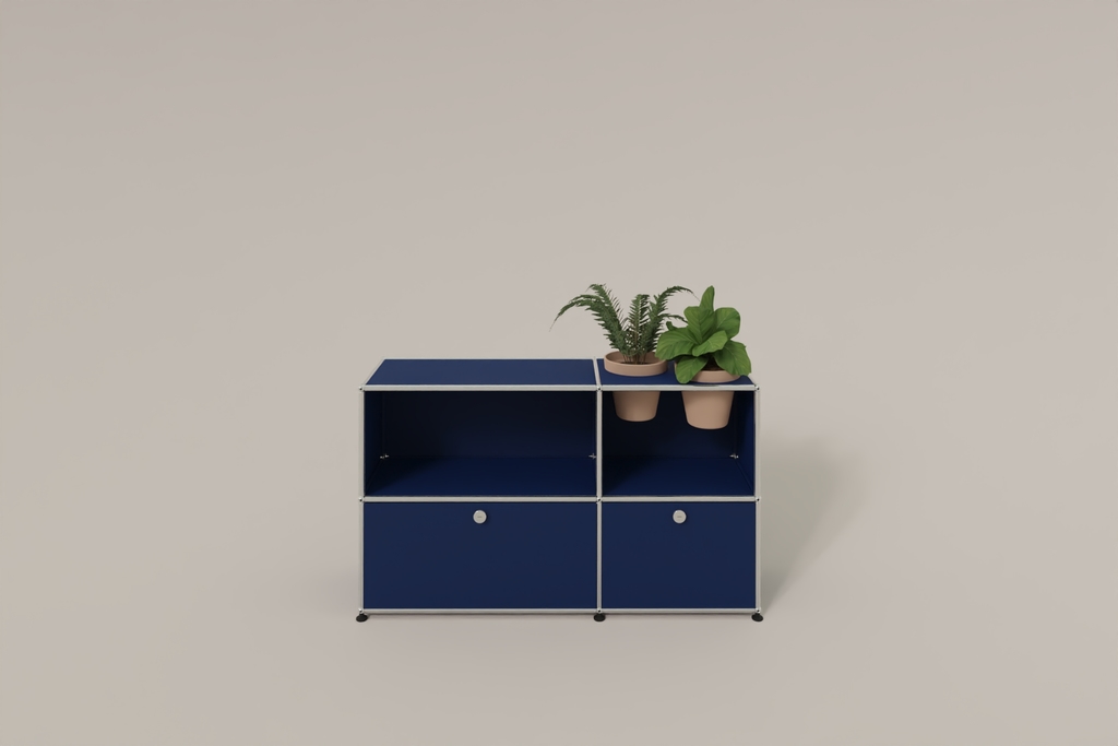 USM Haller Sideboard mit Klapptüren und Pflanzeneinsatz