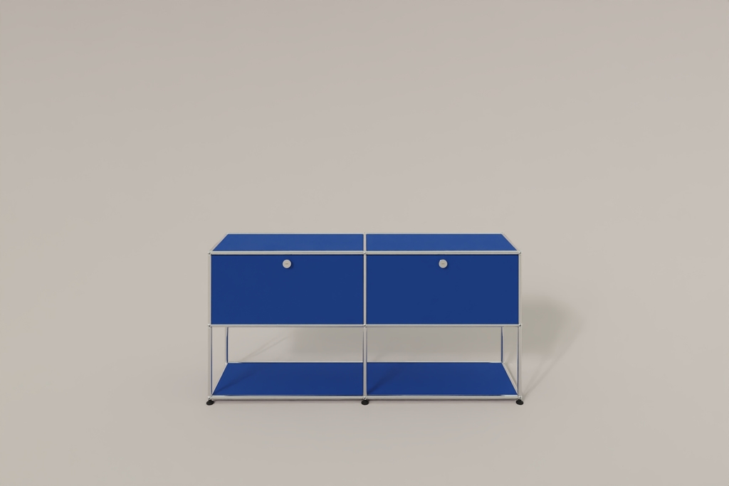 USM Haller Sideboard, 2 Klapptüren, untere Ebene offen Produktbild