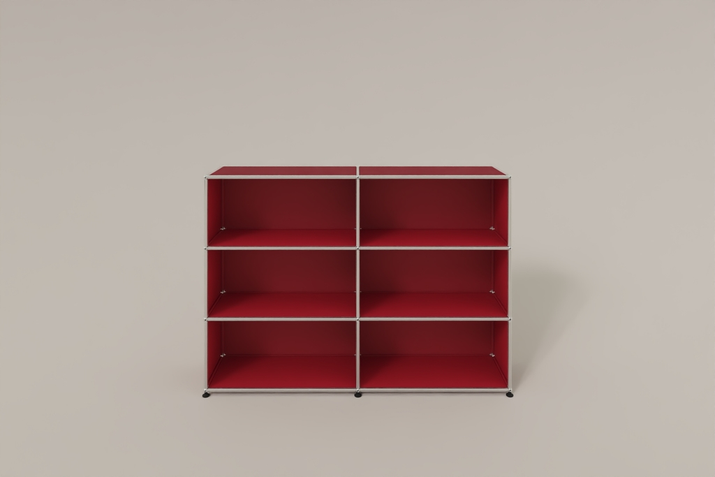 USM Haller Highboard mit 6 offenen Fächern in 14 Farben Produktbild