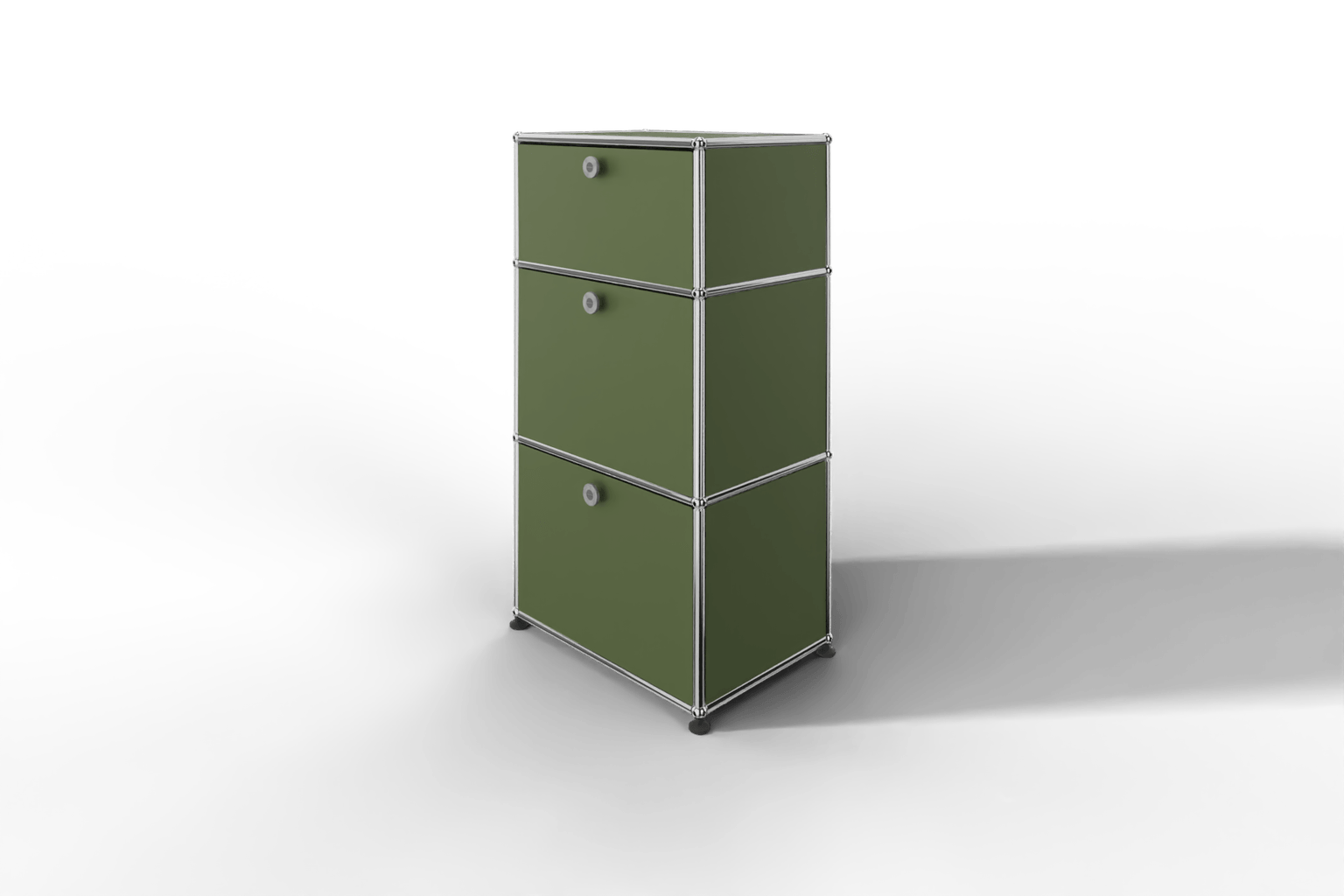 USM Haller schmales Highboard mit 3 Klapptüren. Produktbild