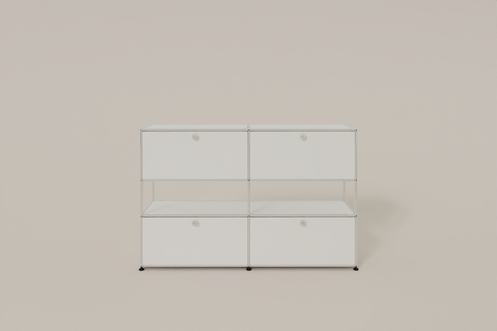 USM Haller Highboard mit 4 Klapptüren und offener Ebene Produktbild