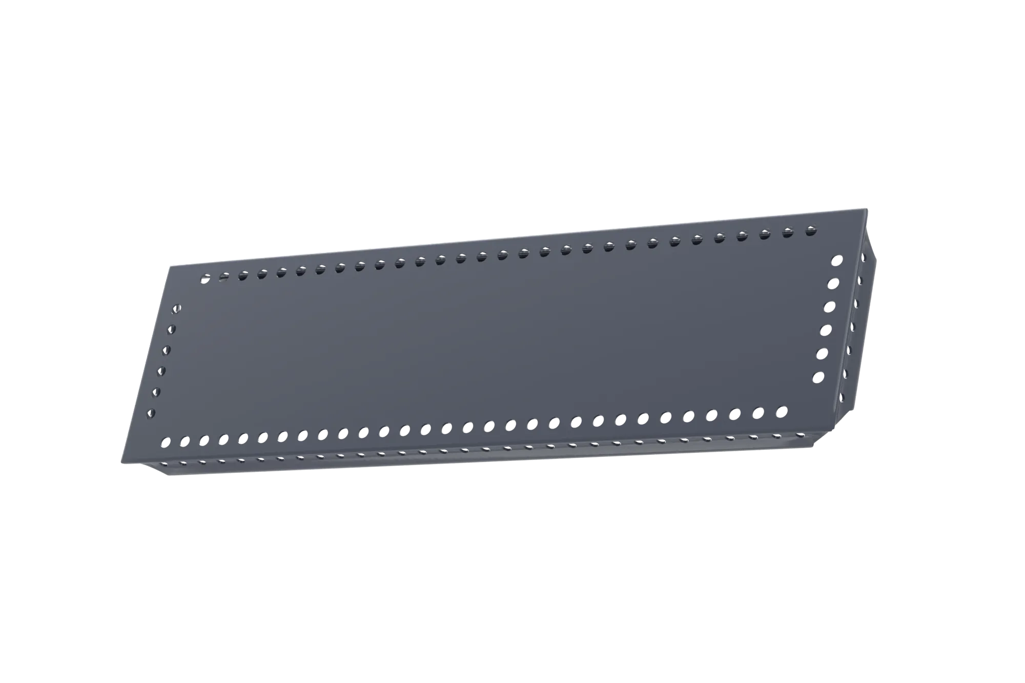 USM Haller Tablar Gelocht Mittelgrau 100x350 Produktbild