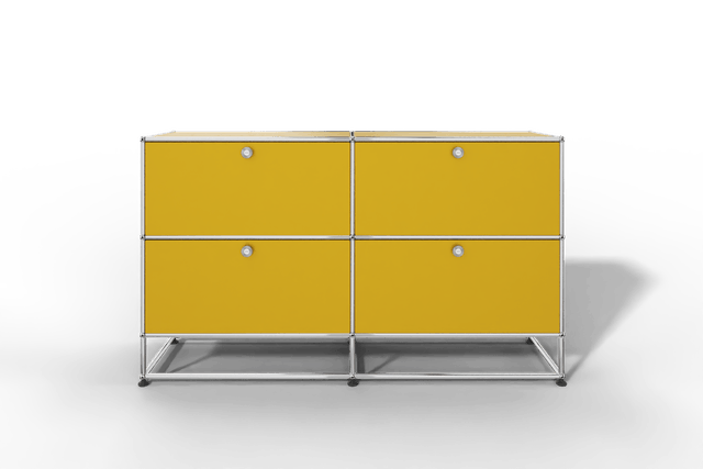 USM Haller Sideboard, mit 4 Klapptüren und Sockel von Paul Schärer & Fritz Haller