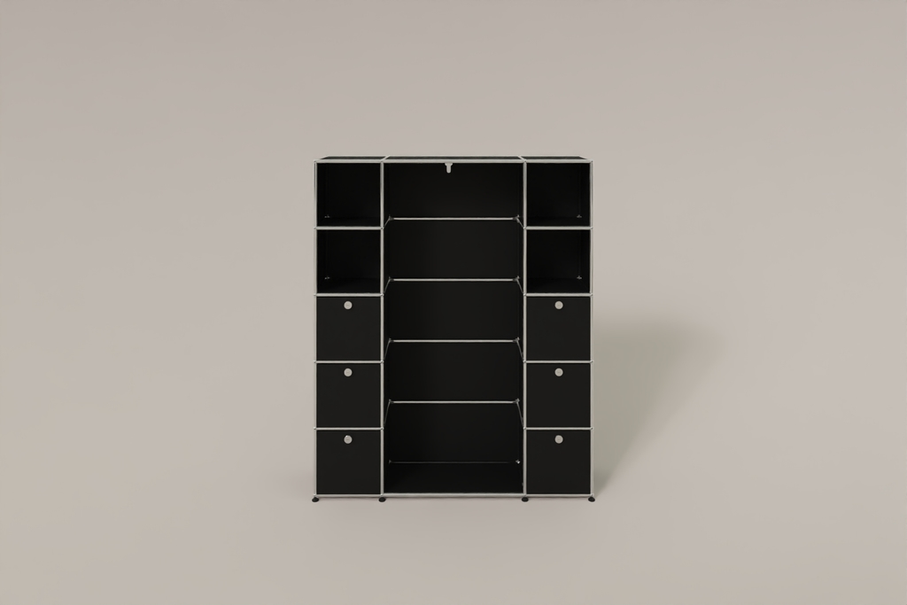USM Haller Garderobe, 1450 mm breit, mit Klapptüren Produktbild