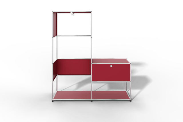 USM Haller Garderobe, 1500 mm breit, mit Klapptüre