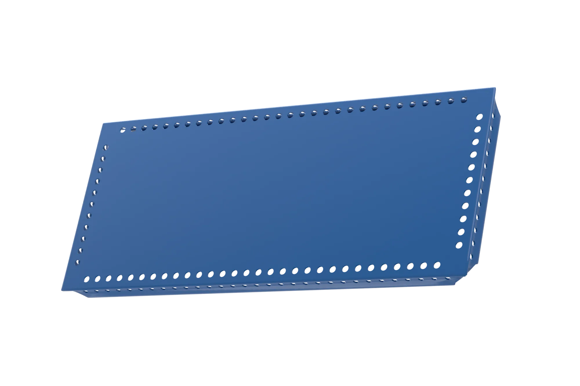 USM Haller Tablar Gelocht Enzianblau 150x350 Produktbild
