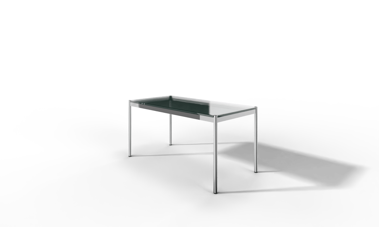 USM Haller Glastisch, Tiefe 750 mm, Länge wählbar Produktbild