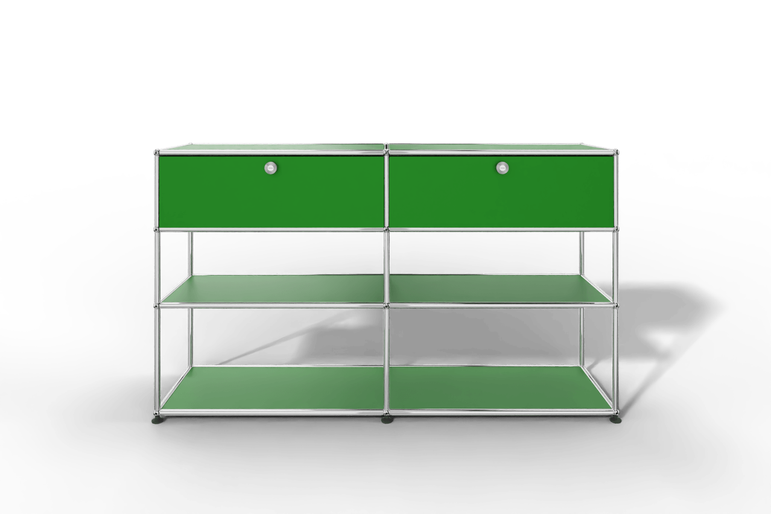 USM Haller Highboard mit 2 Klapptüren und 2 offenen Ebenen Produktbild