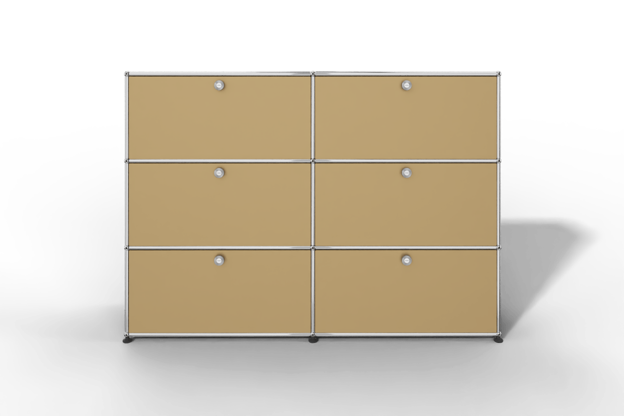 USM Haller Highboard, mit 6 Klapptüren, von Paul Schärer & Fritz Haller Produktbild