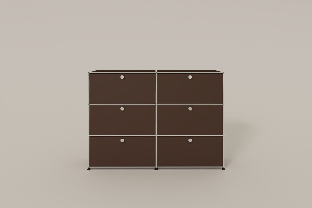 USM Haller Highboard, mit 6 Klapptüren, von Paul Schärer & Fritz Haller Produktbild