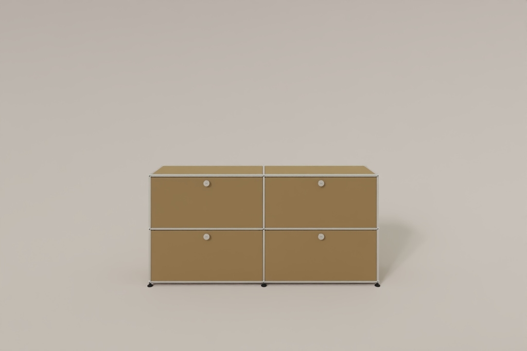 Farbe wählbar - USM Haller Sideboard, mit 4 Klapptüren