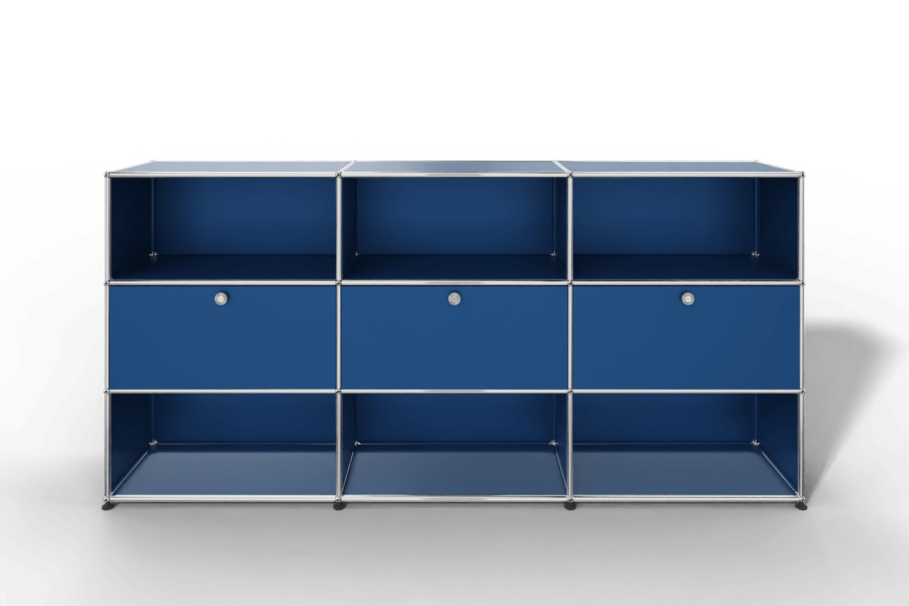 USM Haller Highboard mit 3 Klapptüren und 6 offenen Fächern Produktbild