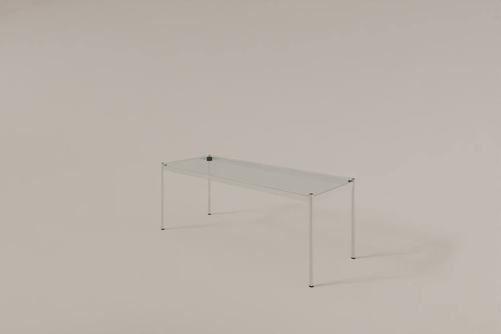 USM Haller Glastisch, Tiefe 750 mm, Länge wählbar Produktbild