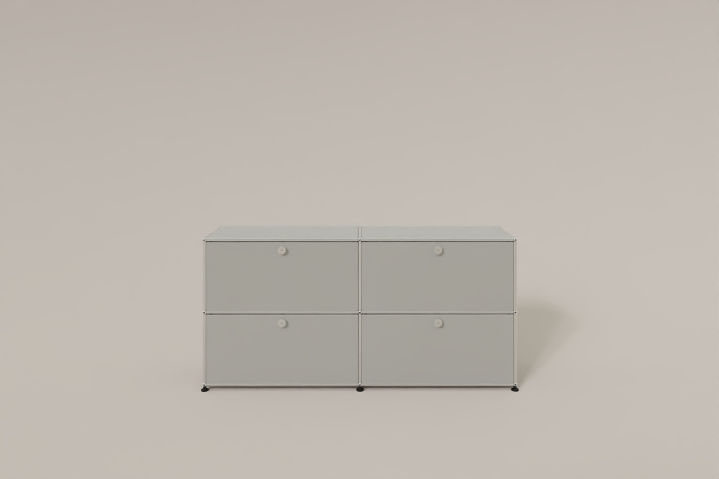 Farbe wählbar - USM Haller Sideboard, mit 4 Klapptüren Produktbild