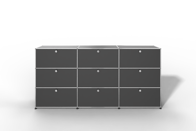 USM Haller Highboard mit 9 Klapptüren