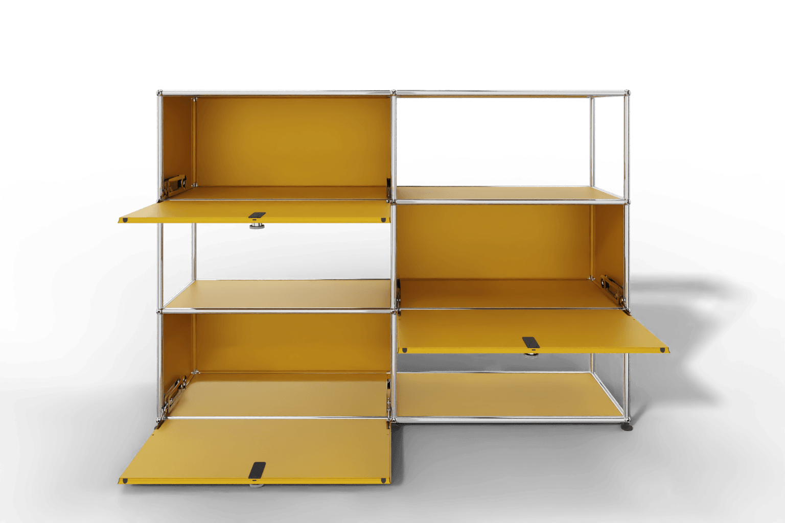 USM Haller Highboard/Raumteiler, 3 offene Elemente, 3 Klapptüren Produktbild