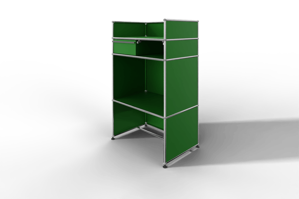 USM Haller Steharbeitsplatz mit Schubkasten A6 und Stifteinlage Produktbild