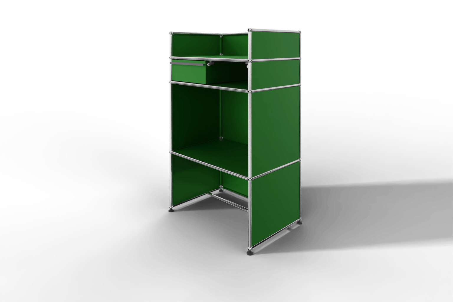 USM Haller Steharbeitsplatz mit Schubkasten A6 und Stifteinlage Produktbild