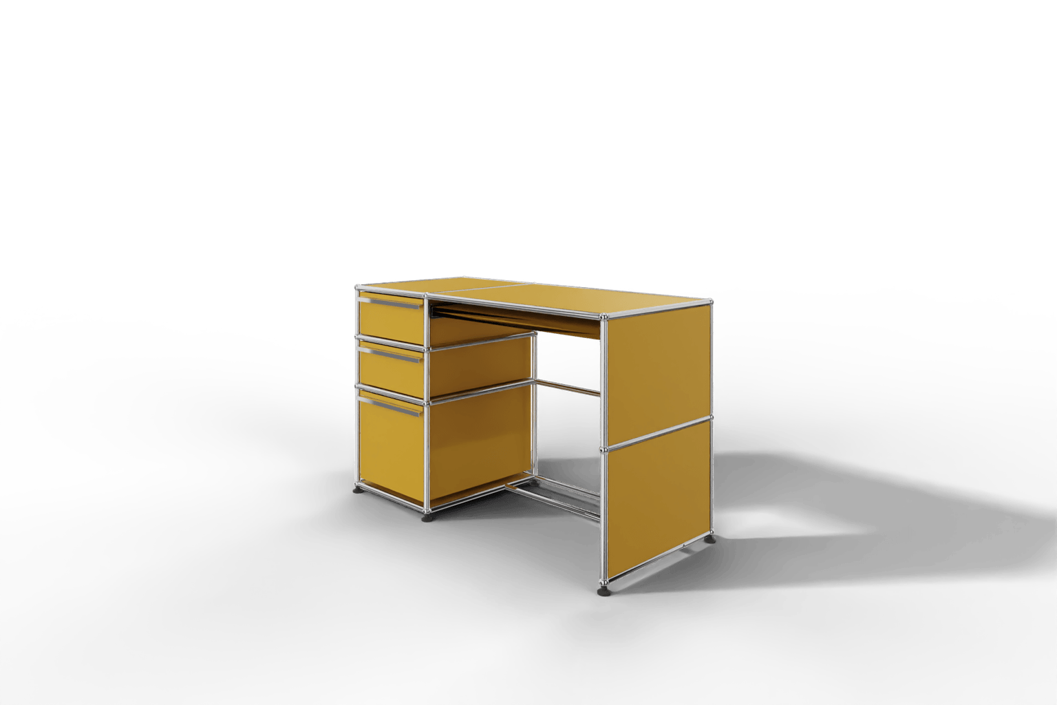 USM Haller Arbeitsplatz mit 3 Schubladen Produktbild