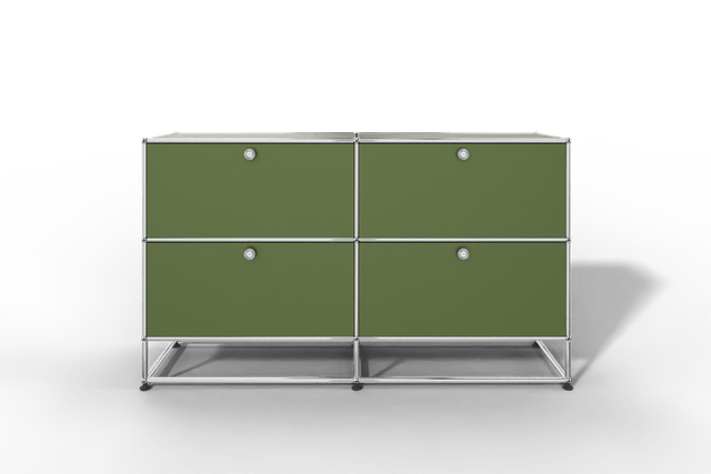 USM Haller Sideboard, mit 4 Klapptüren und Sockel von Paul Schärer & Fritz Haller
