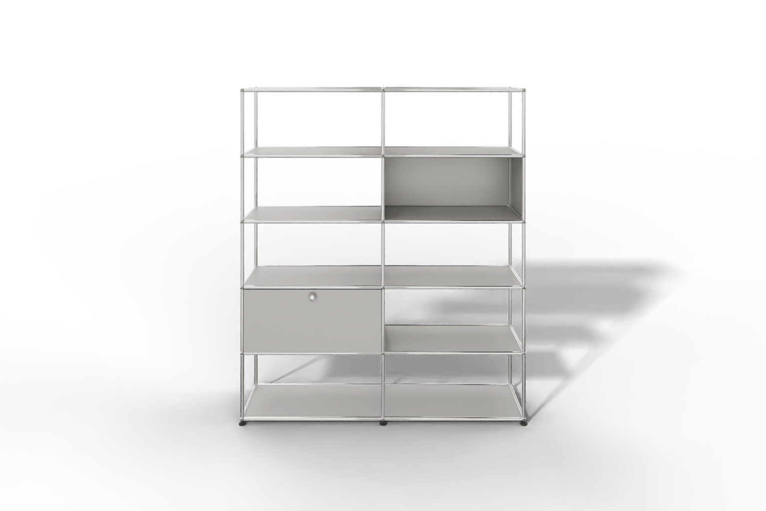 USM Haller Regalwand, offene und geschlossene Fächer kombiniert Produktbild