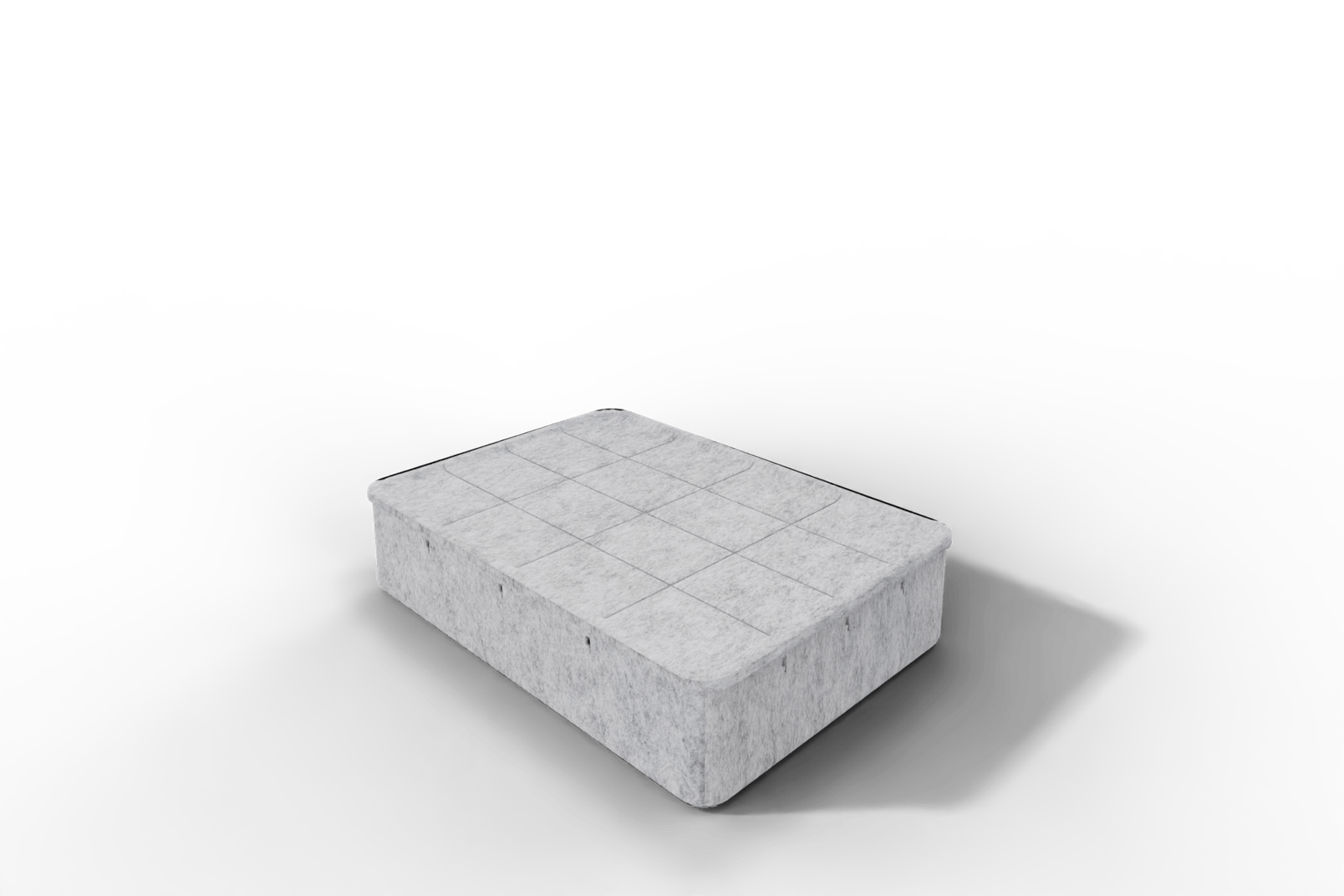 USM Inos Box tief, 500 mit Tablett - wählbar in Anthrazit oder Hellgrau Produktbild