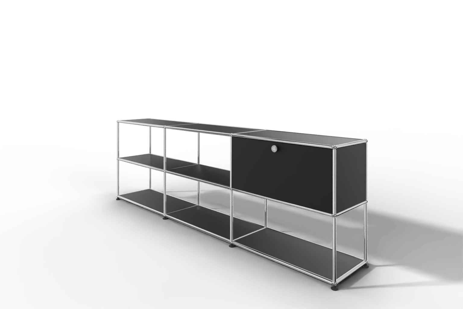 USM Haller Sideboard offen mit einer Klapptüre Produktbild