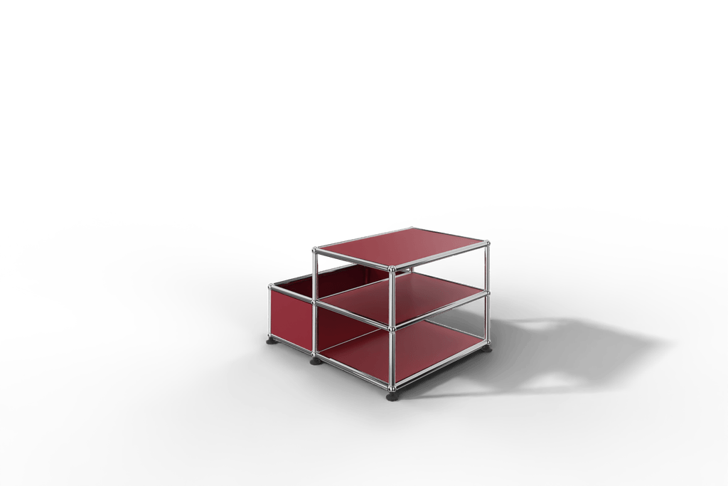 Kleiner Beistelltisch mit 2 Fächern und Abstellfach Produktbild