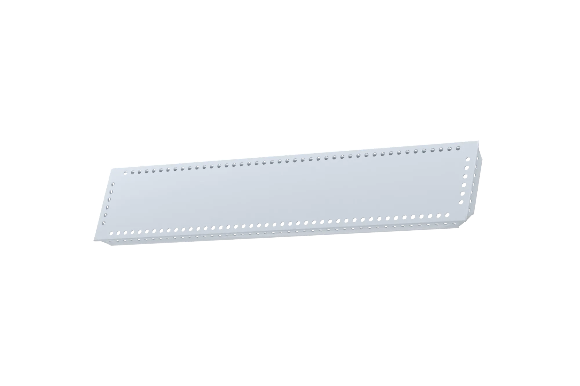 USM Haller Tablar Gelocht Mattsilber 500x100 Produktbild