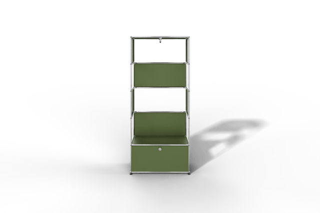 USM Haller Garderobe, 750 mm breit, mit Klapptüre