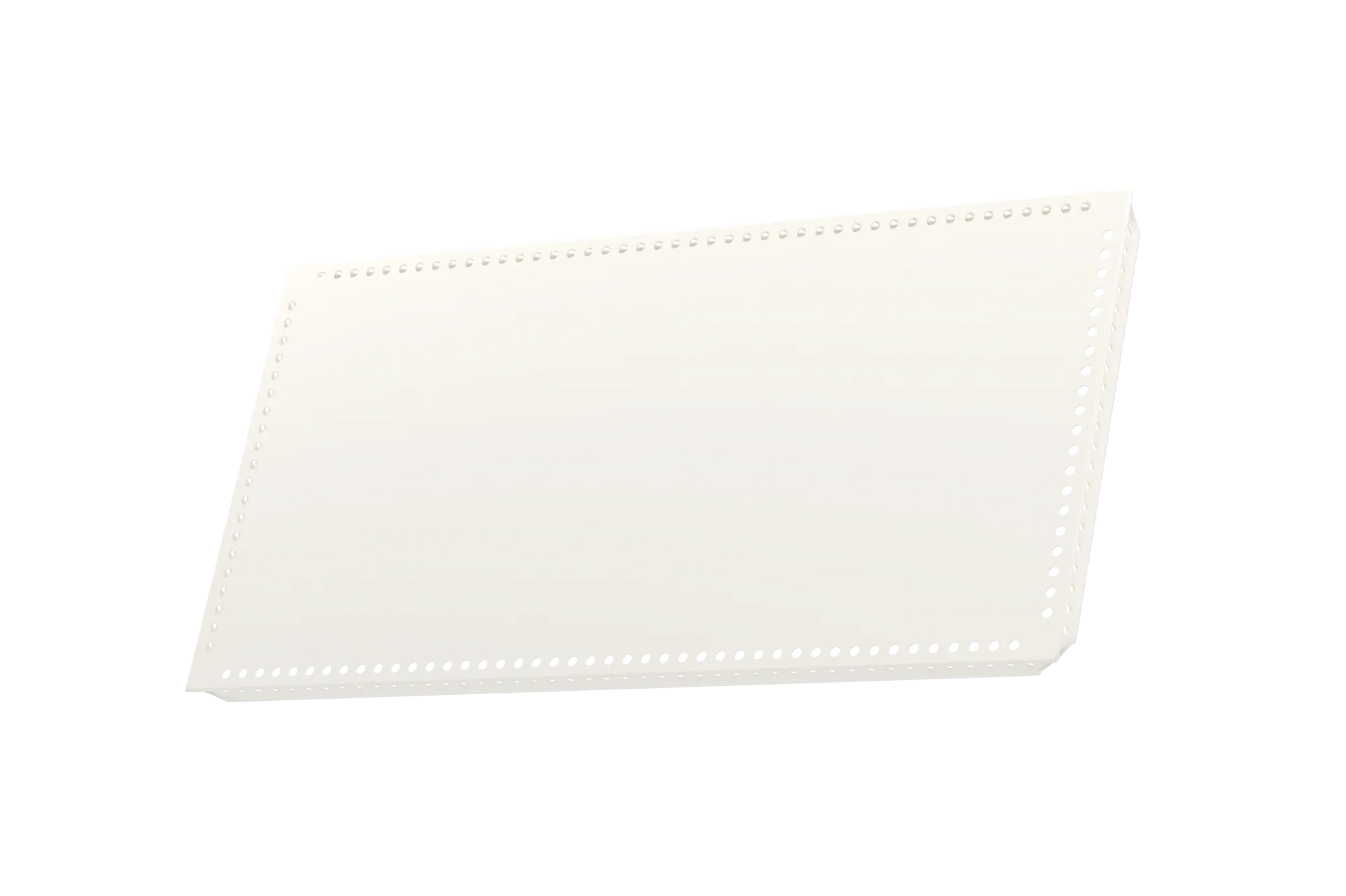 USM Haller Tablar Gelocht Reinweiß 500x250 Produktbild