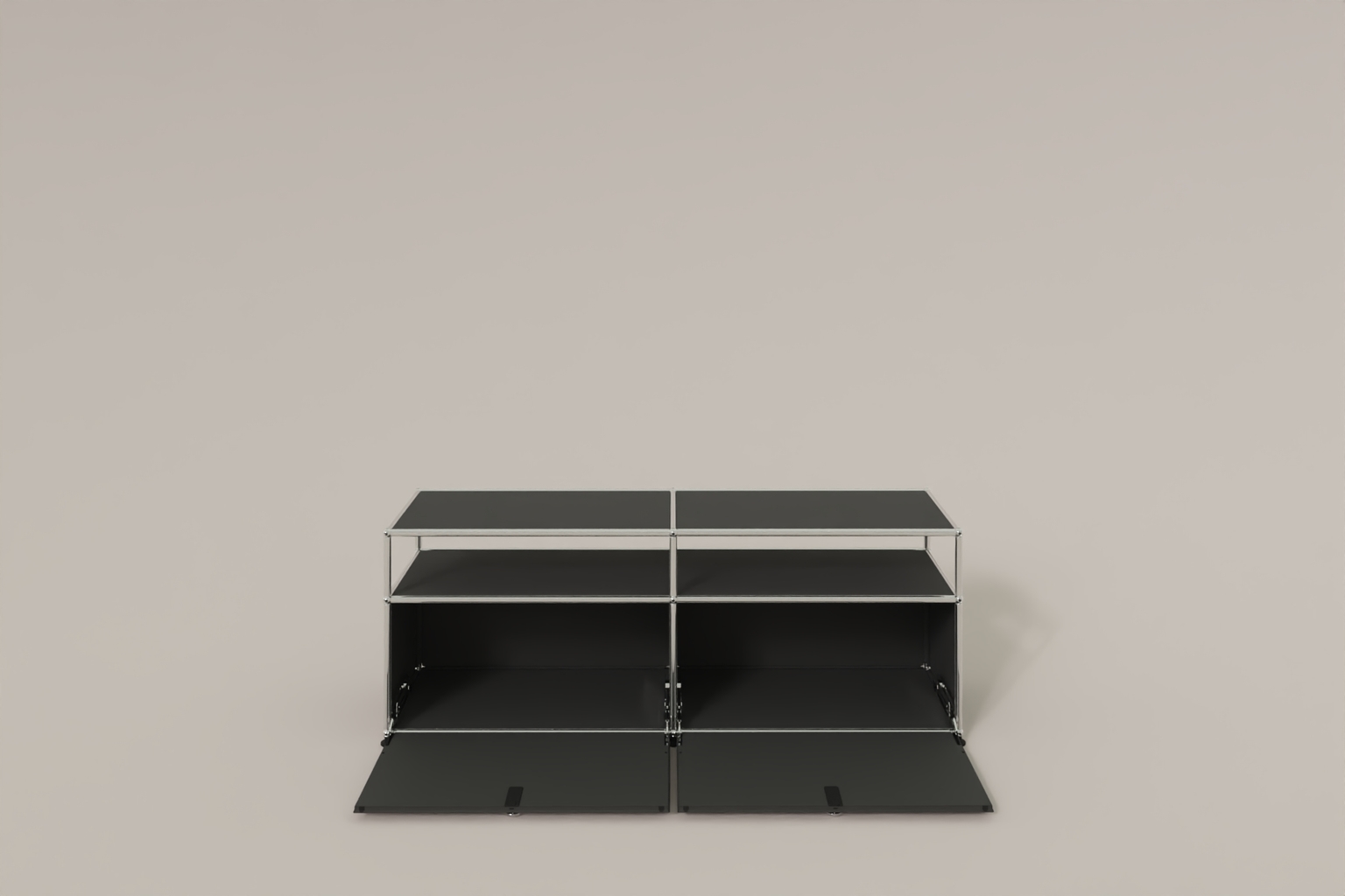 USM Haller Lowboard, mit 2 Klapptüren, von Paul Schärer & Fritz Haller Produktbild