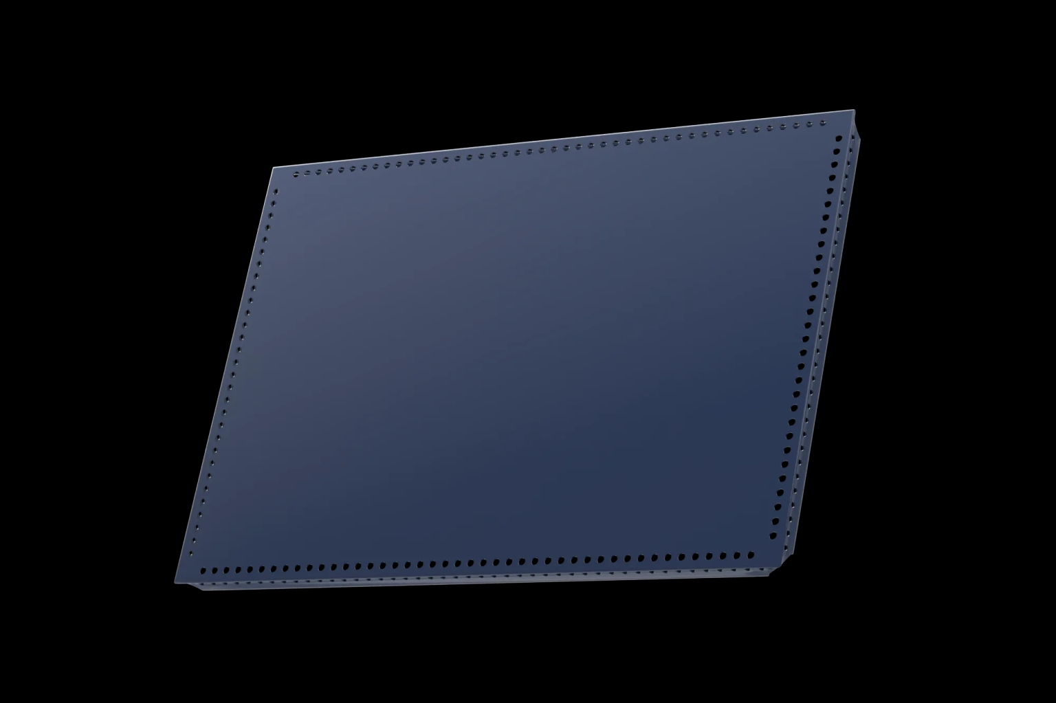 USM Haller Tablar Gelocht Stahlblau 500x350 Produktbild