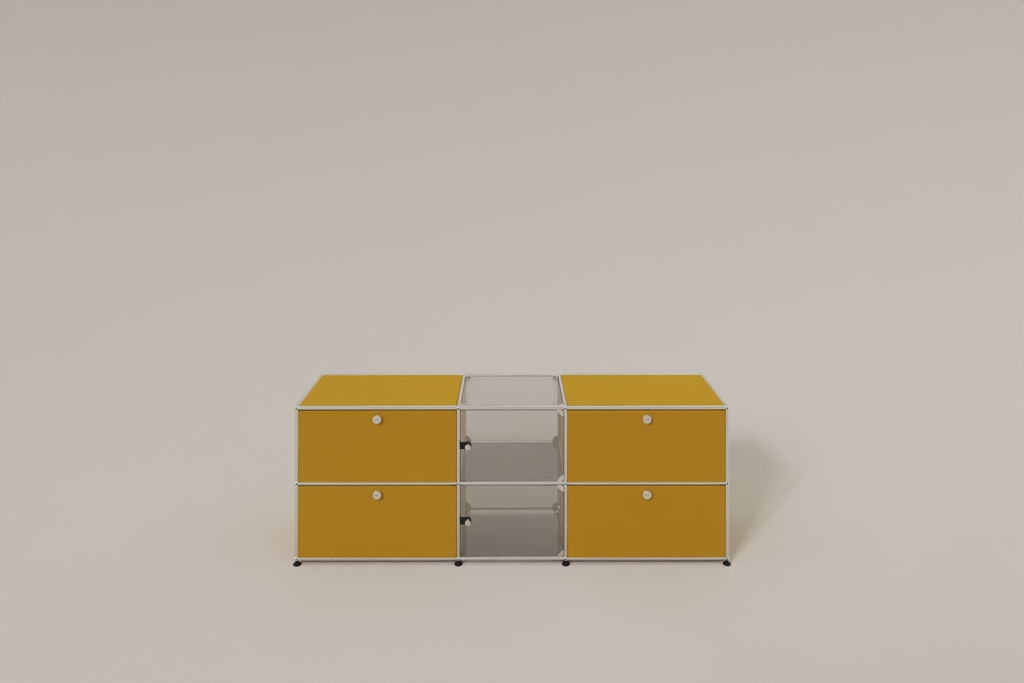 USM Haller Sideboard mit Vitrinen-Element Produktbild
