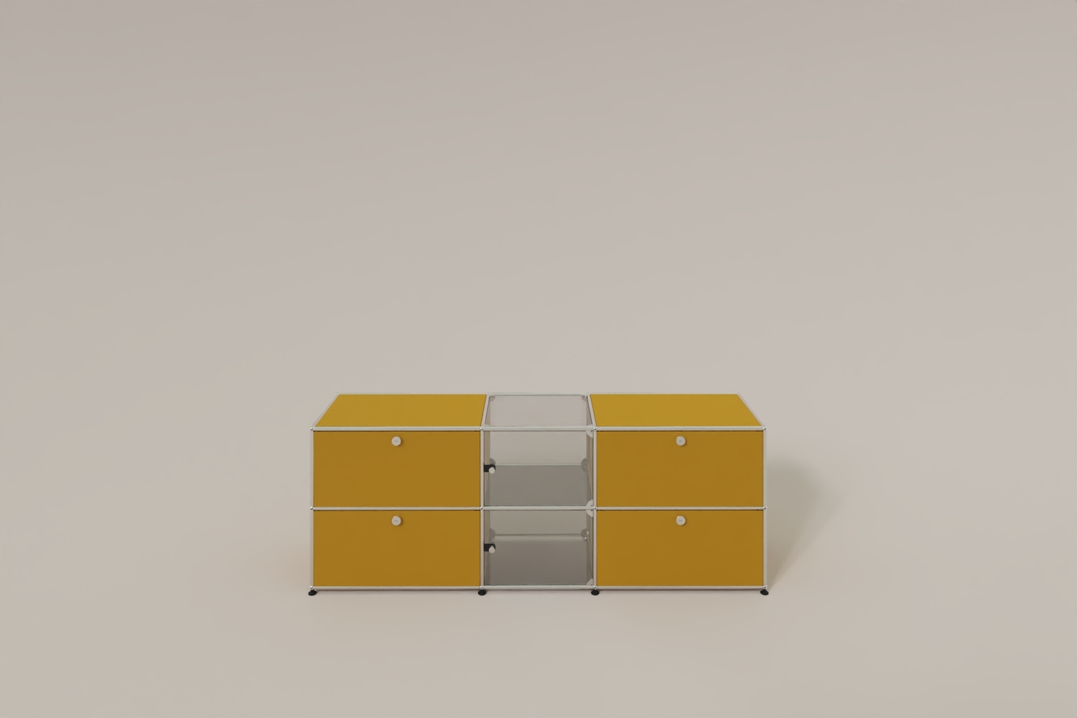 USM Haller Sideboard mit Vitrinen-Element Produktbild