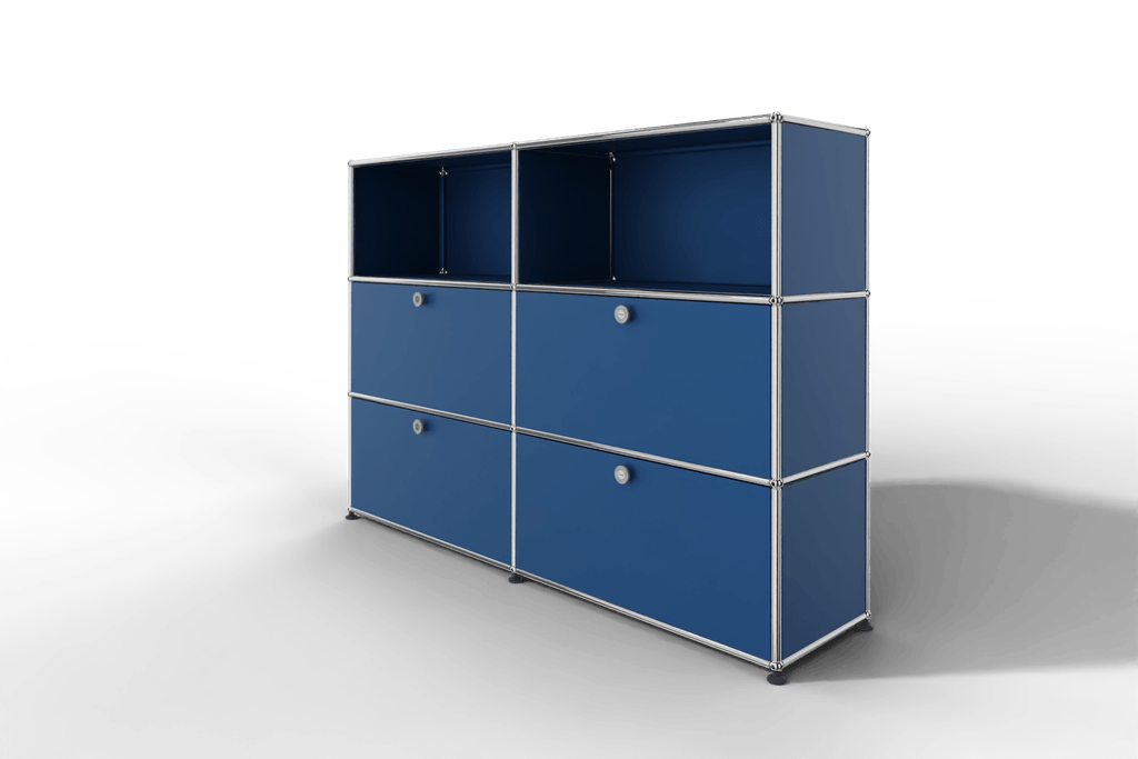 USM Haller Highboard mit 4 Klapptüren und 2 offenen Fächern Produktbild