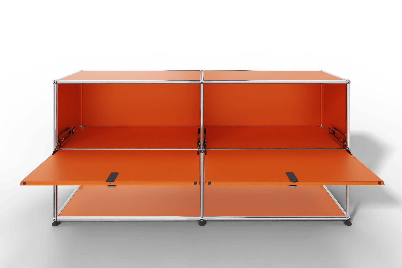 USM Haller Sideboard, 2 Klapptüren, untere Ebene offen Produktbild