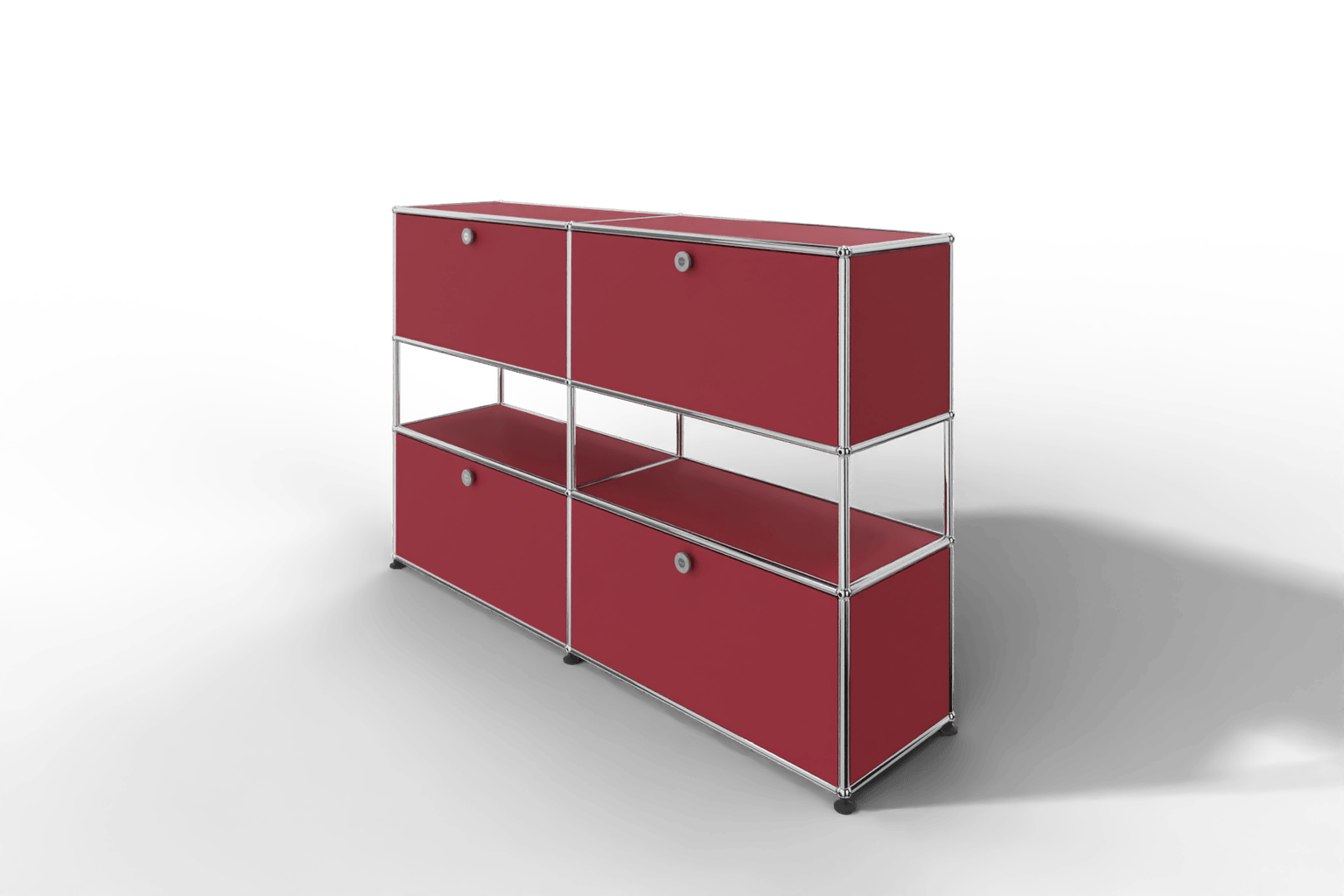 USM Haller Highboard mit 4 Klapptüren und offener Ebene Produktbild