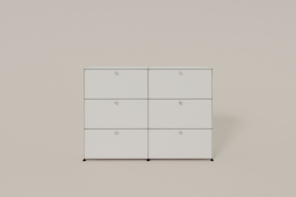 USM Haller Highboard, mit 6 Klapptüren, von Paul Schärer & Fritz Haller Produktbild