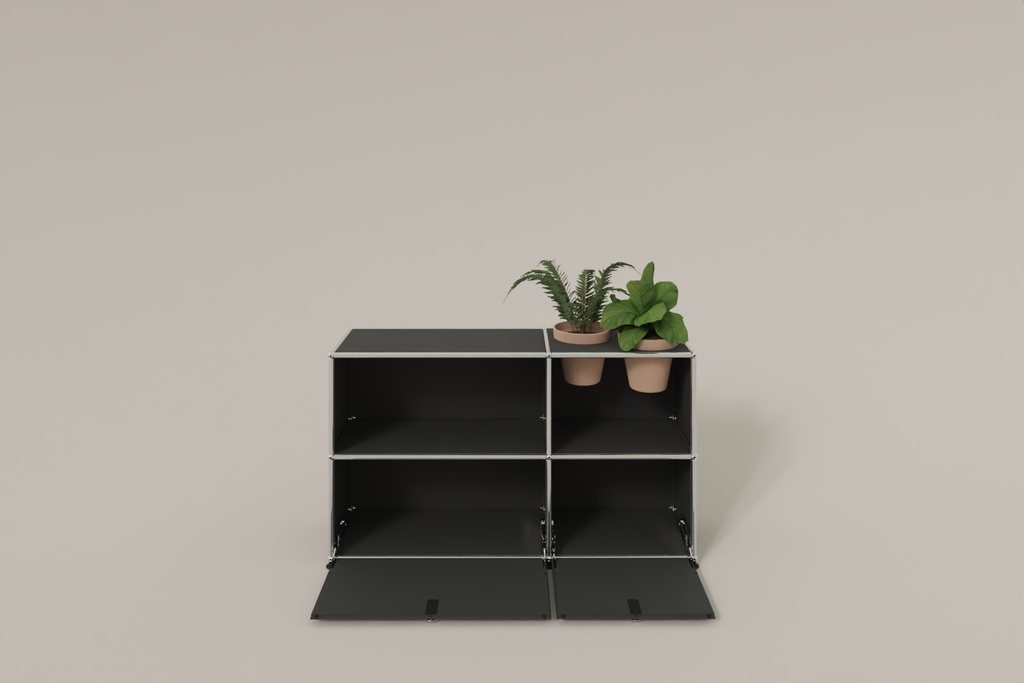 USM Haller Sideboard mit Klapptüren und Pflanzeneinsatz Produktbild
