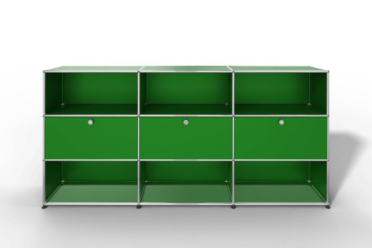 USM Haller Highboard mit 3 Klapptüren und 6 offenen Fächern Produktbild