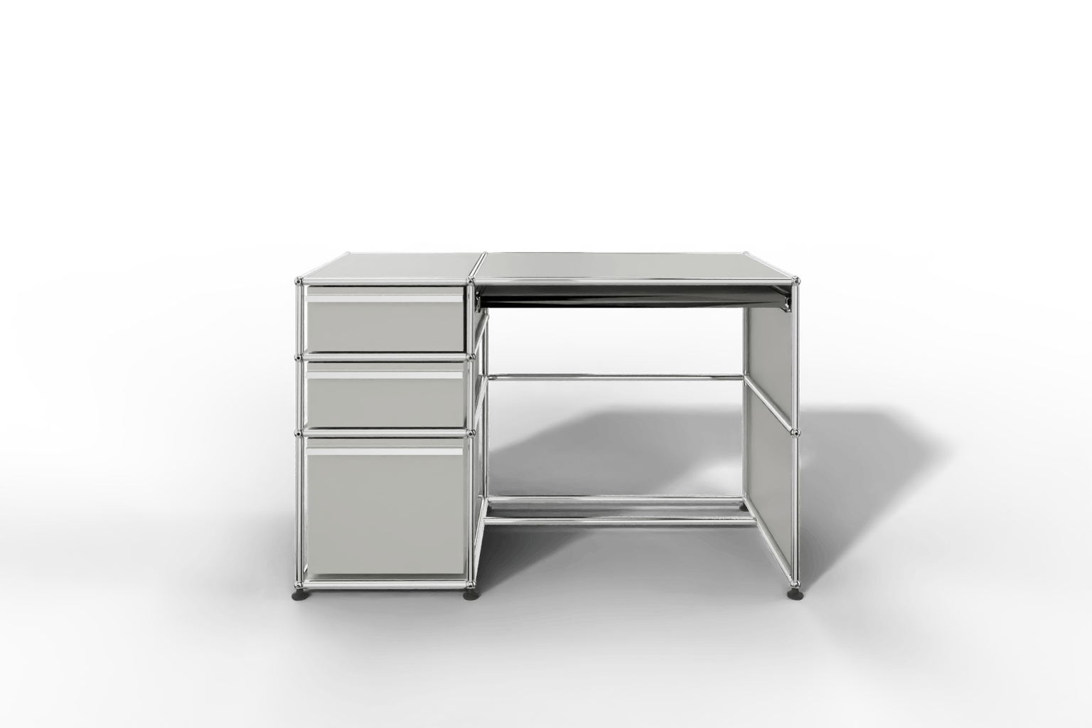 USM Haller Arbeitsplatz mit 3 Schubladen Produktbild