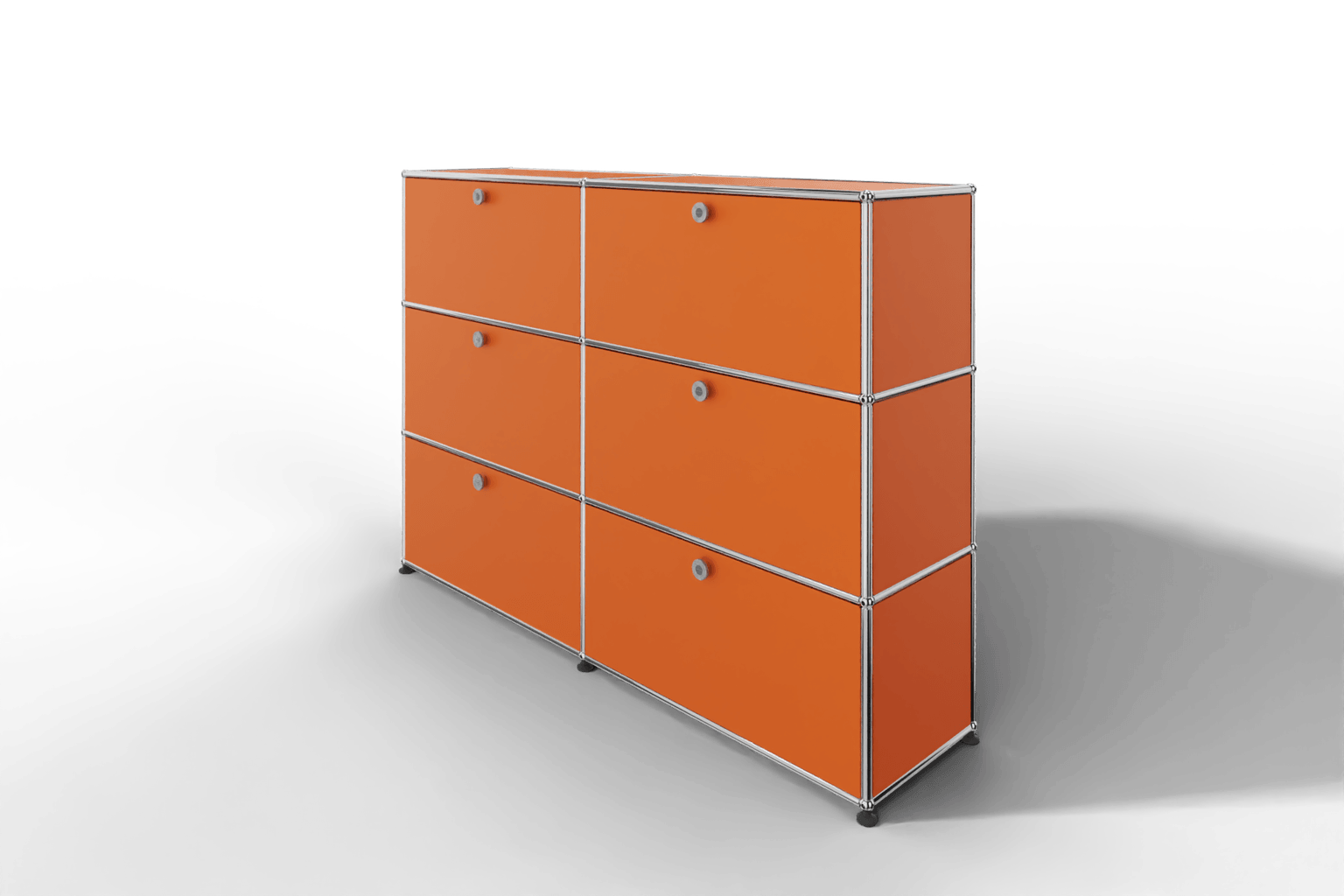 USM Haller Highboard, mit 6 Klapptüren, von Paul Schärer & Fritz Haller Produktbild