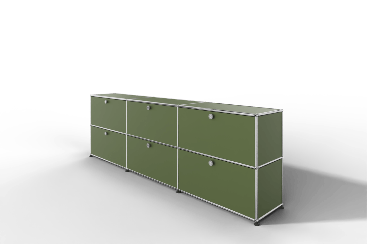 USM Haller Sideboard, mit 6 Klapptüren, von Paul Schärer & Fritz Haller Produktbild