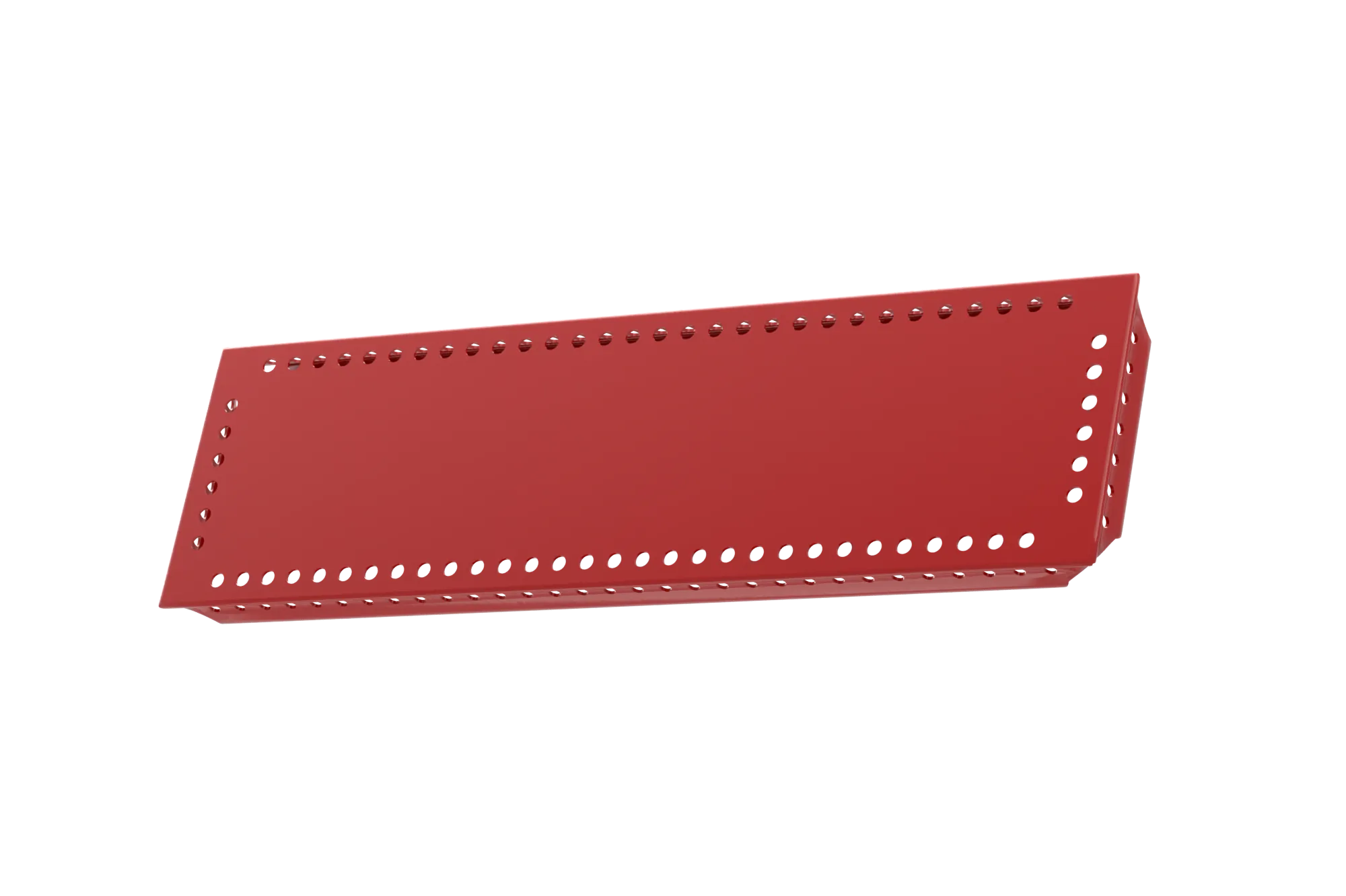 USM Haller Tablar Gelocht Rubinrot 100x350 Produktbild